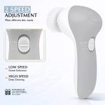 Facial Cleansing Brush Face Scrubber: COSLUS 7in1 JBK-D Electric Exfoliating Spin Cleanser Device Waterproof Deep Cleaning Exfoliation Rotating Spa Machine - Electronic Acne Skin Wash Spinning System - Image 6